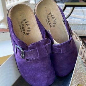 Beaver creek clogs purple size 7 very comfortable